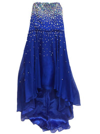 Social Occasions By Mon Cheri - Lexie Mon Cheri Tween Blue Jeweled Dress