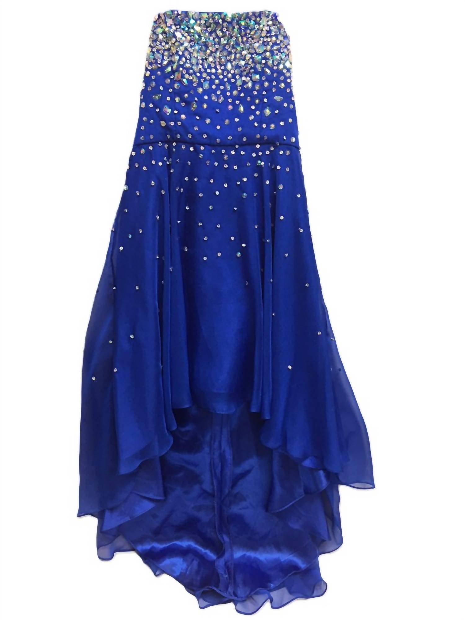Social Occasions By Mon Cheri - Lexie Mon Cheri Tween Blue Jeweled Dress