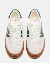 STEVE MADDEN Women's Dodge Sneaker Shoe in white green - women's sneaker - alternate view