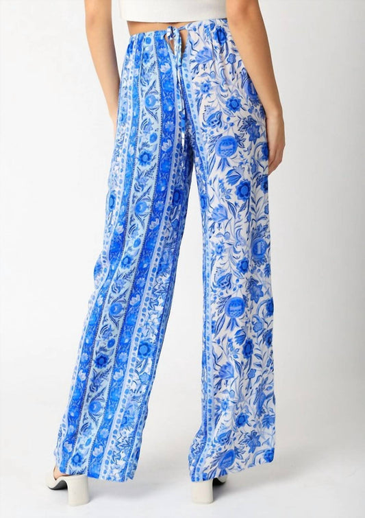 Olivaceous - Gypsy Floral Wide Leg Pants
