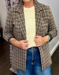Tea N Rose - Women's Checkmate Blazer