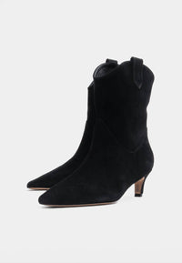 Bibi Lou Women's Cow Suede Boots in black - women's shoe - alternate view