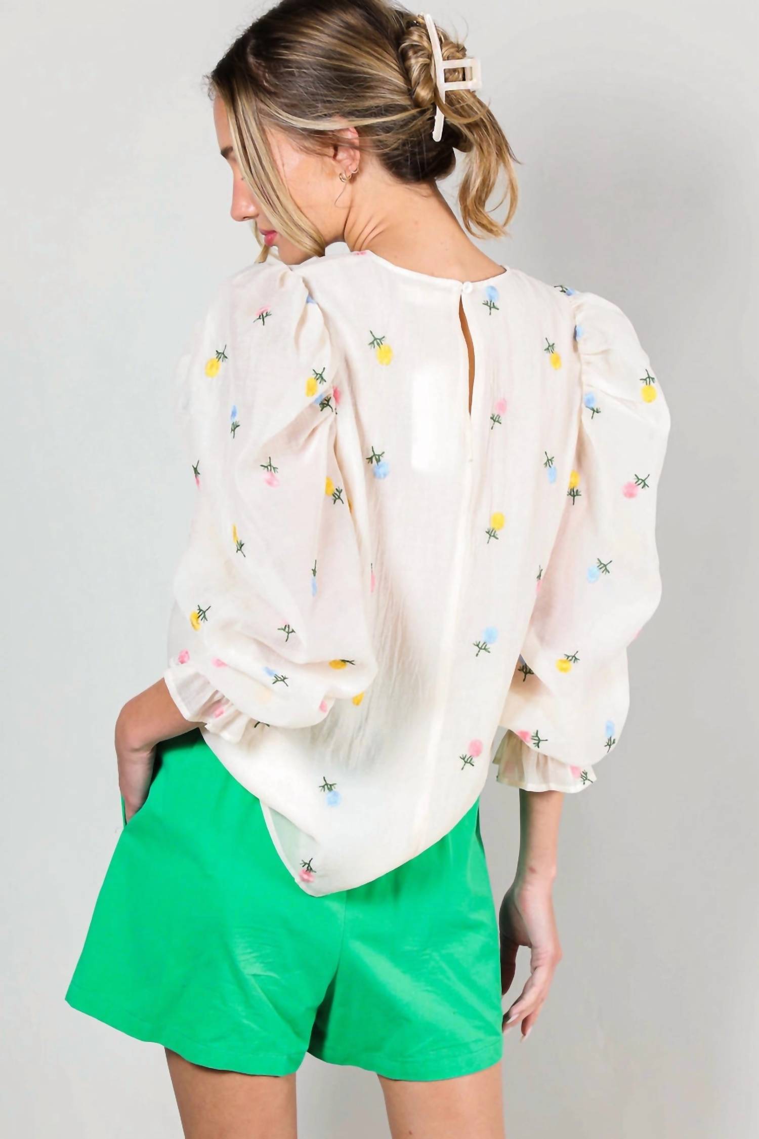 Vine & Love - Spring Floral Blouse Top