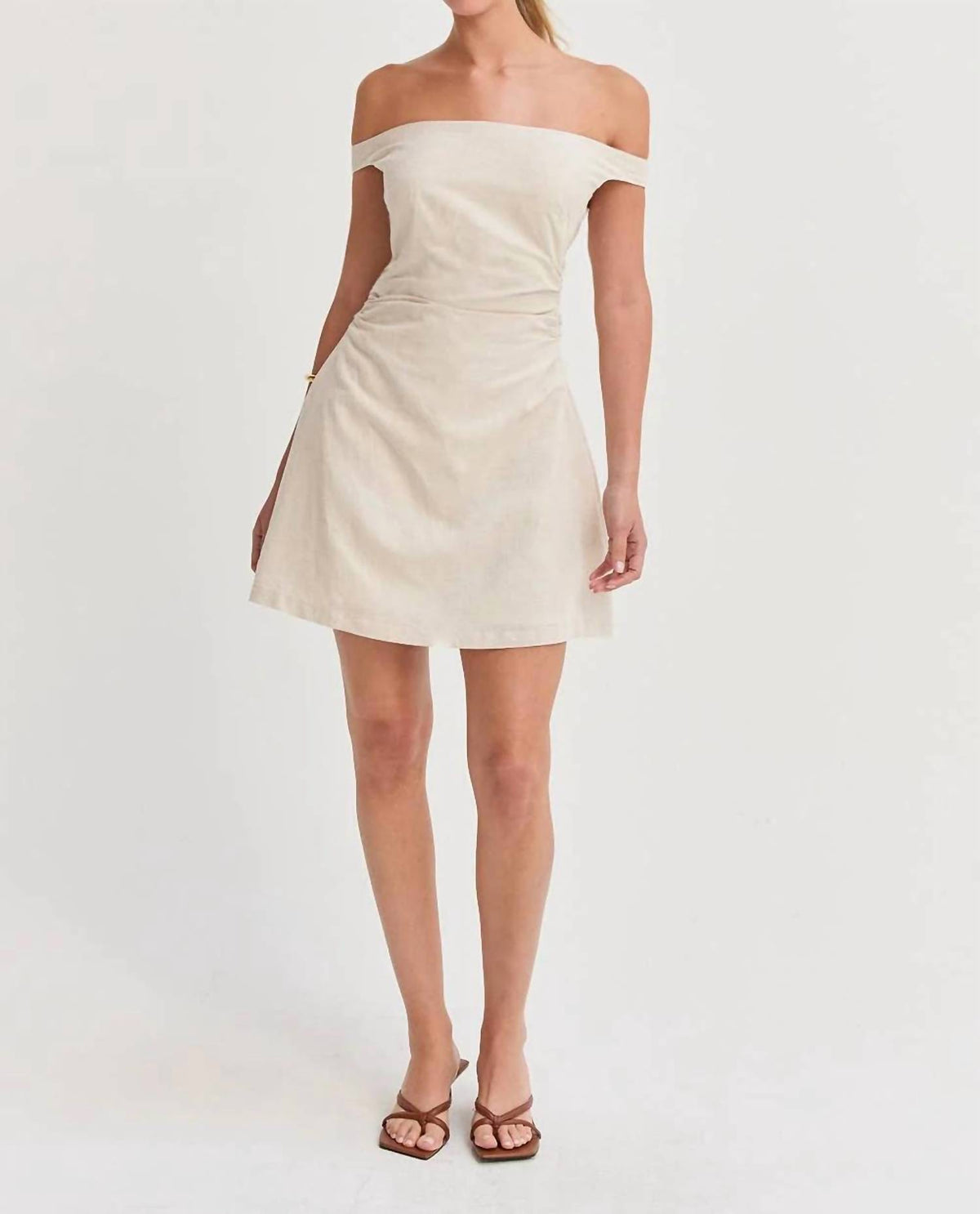 Crescent - The Newport Linen Mini Dress