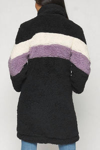 Love Tree - Sherpa Zipper Color Block