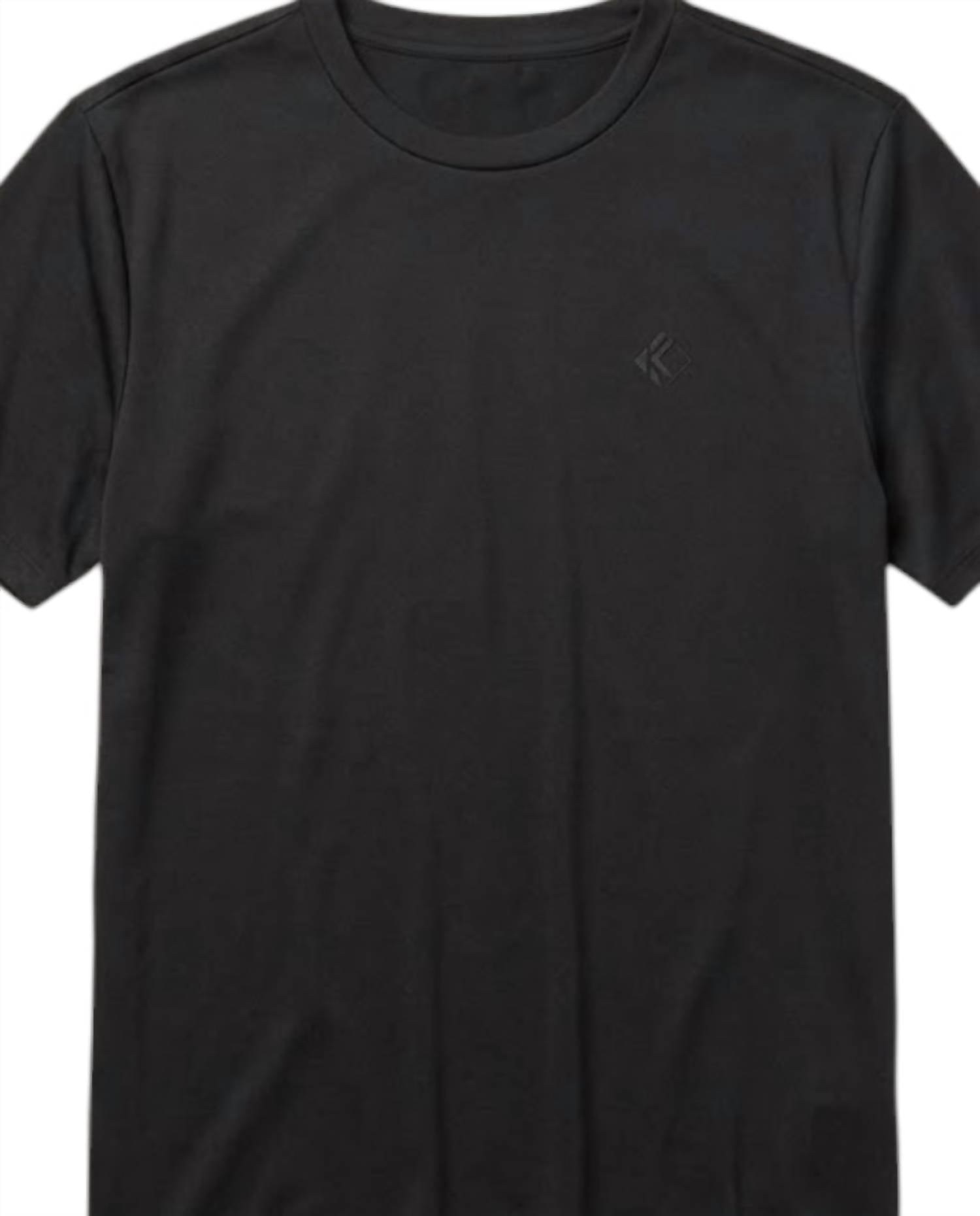 Rock & Roll Denim Men's Performance Crew Neck T-shirt in black - men's t-shirt - detail view