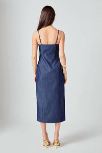 Endless Rose - High Neck Midi Dress