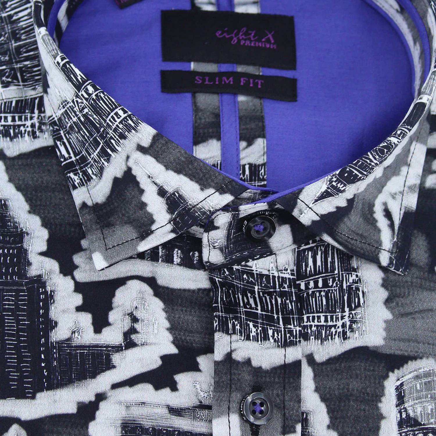 Eight X - Historical Monuments Button Down Shirt