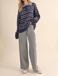 Klesis - Stripe Collar Sweater