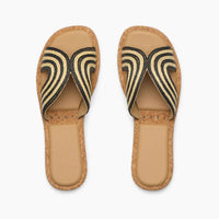 REEF Women's Willow Paisley Sandal in black white textile - women's sandal - view 5