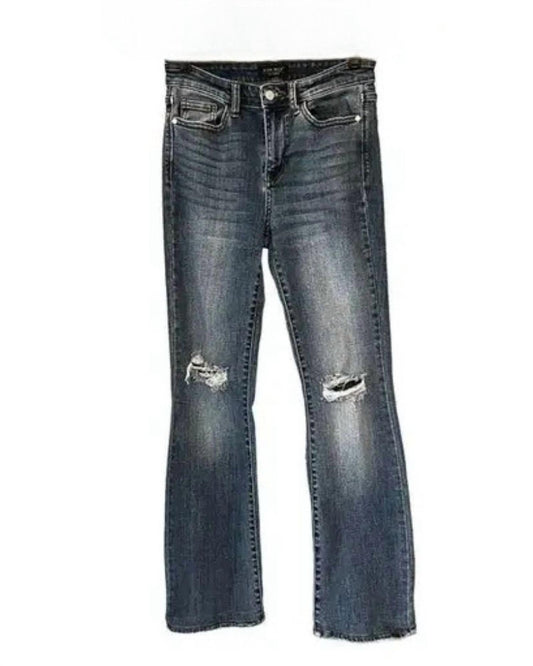 Judy Blue - Distressed Bootcut Jeans - Plus