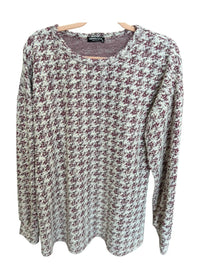 Heimish Usa - Puff Sleeve Houndstooth Sweater