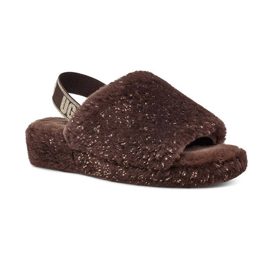 WOMEN'S FLUFF YEAH METALLIC SPARKLE SANDAL