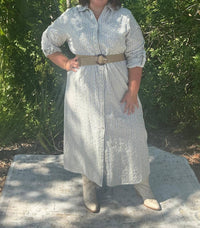 Sew In Love - Women's Embroidered Midi Dress