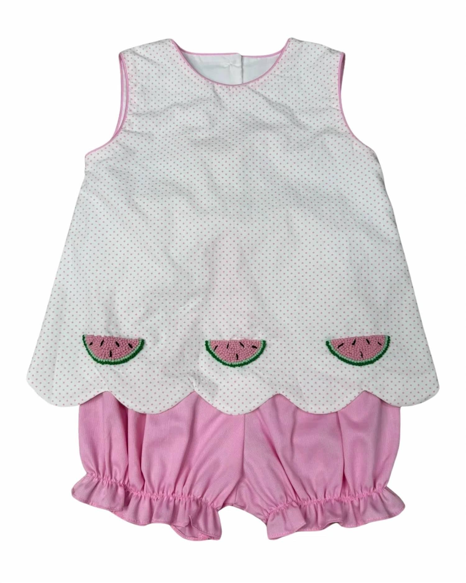 Whimsy Bay Kids - Kids' Scallop Bow Back Bloomer Set