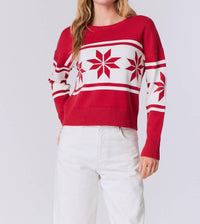 J. Society - Snowflake Crew Sweater