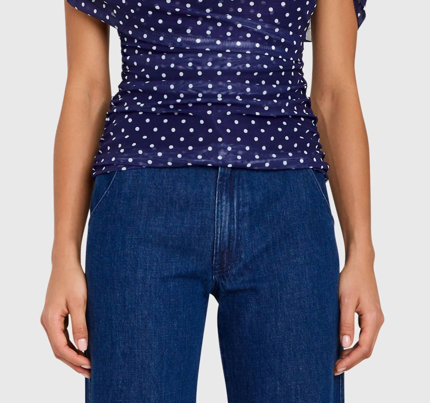 Amanda Uprichard - Evianna Polka Dot Top