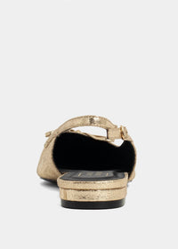 SHU SHOP Women's Amy Slingback Flats in gold - women's flats - view 4
