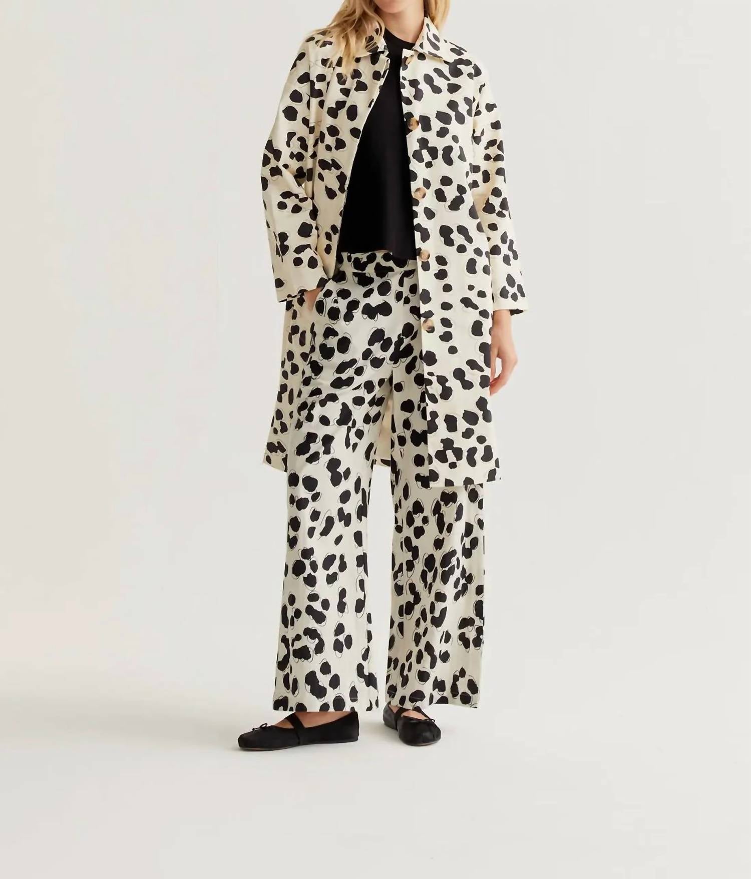 Compania Fantastica - Two-tone Button Front Trench Coat