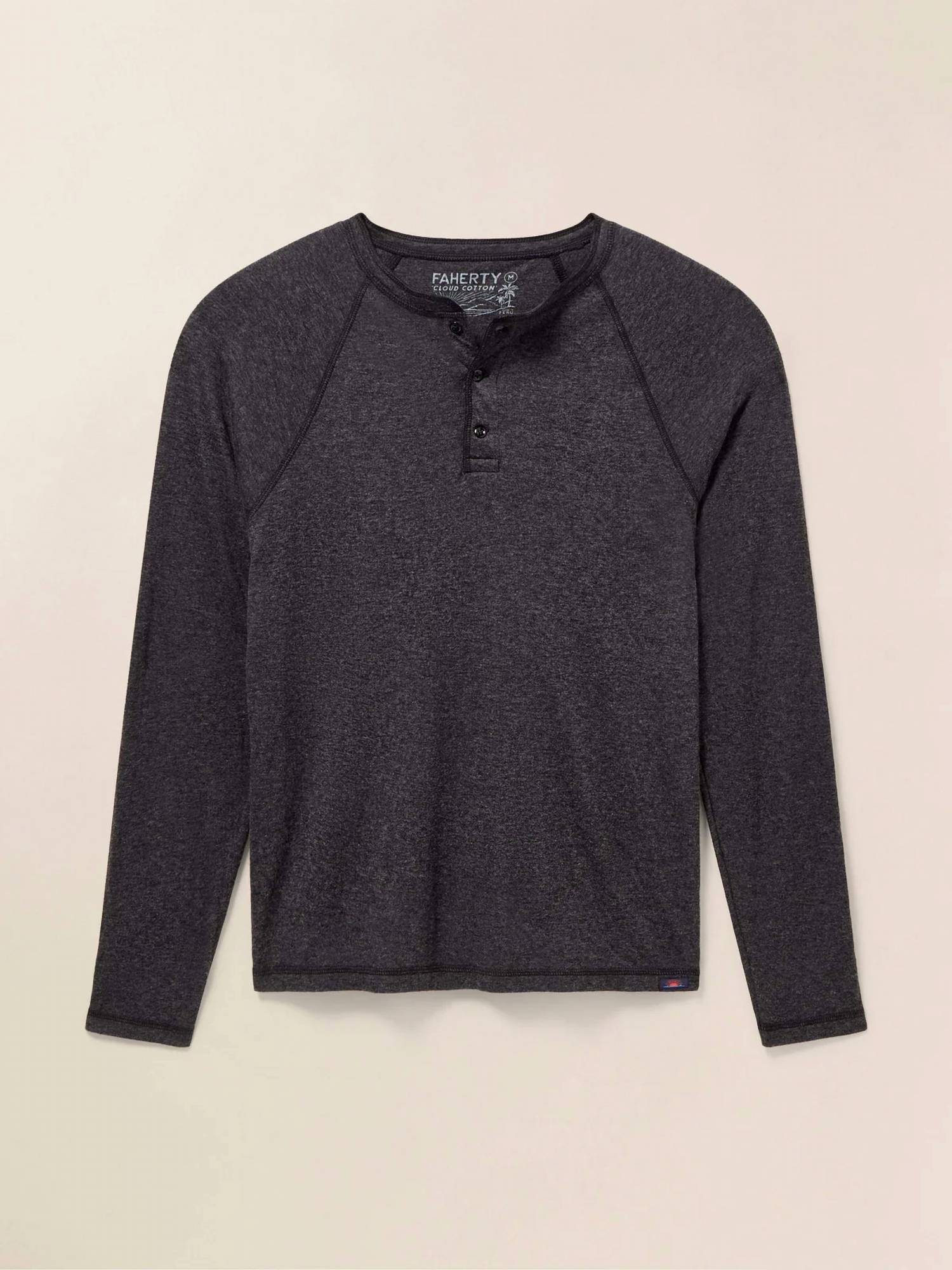 Faherty - Men's Long-Sleeve Cloud Henley Top