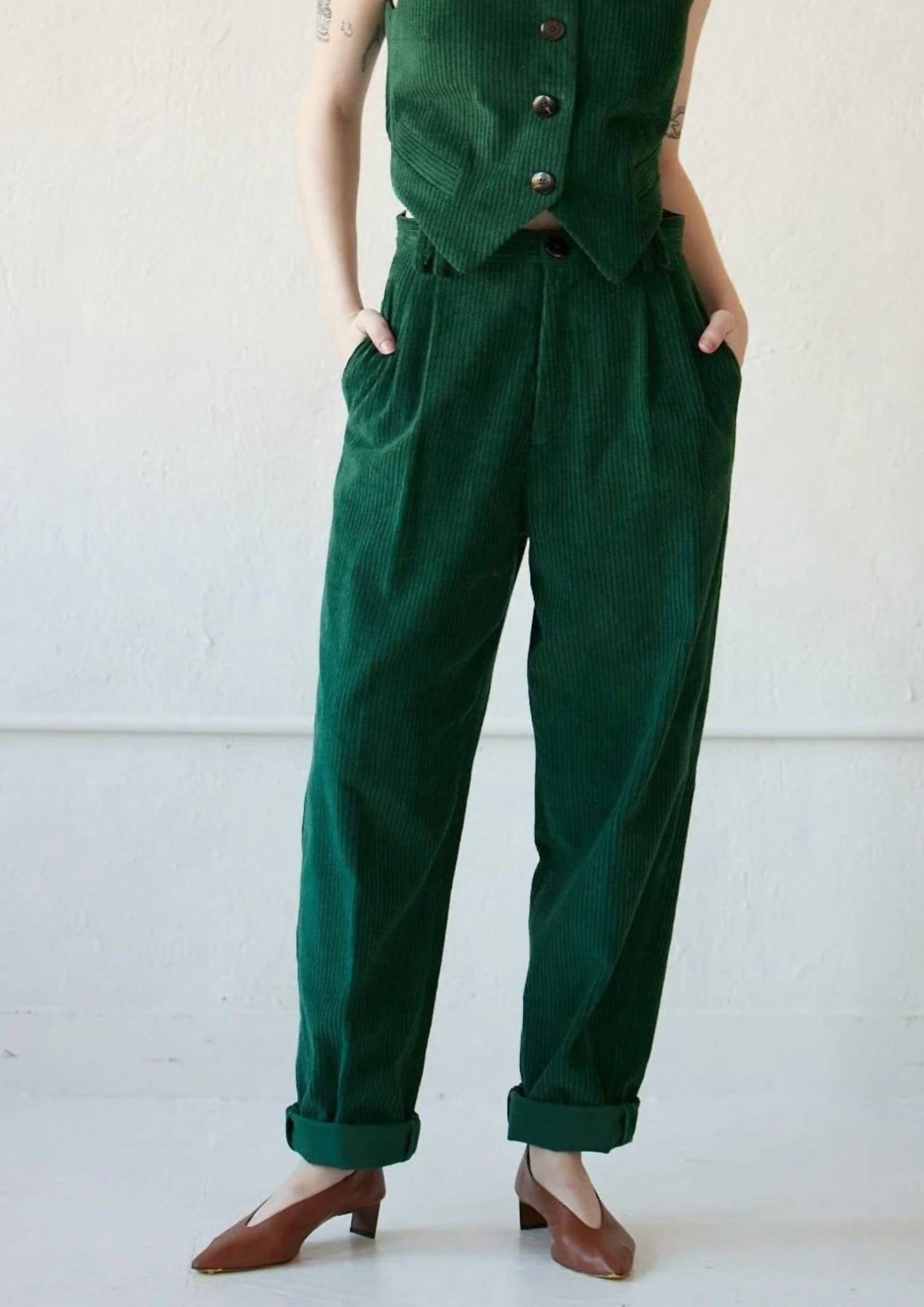 Rose Velvet - Charlize Corduroy Pant