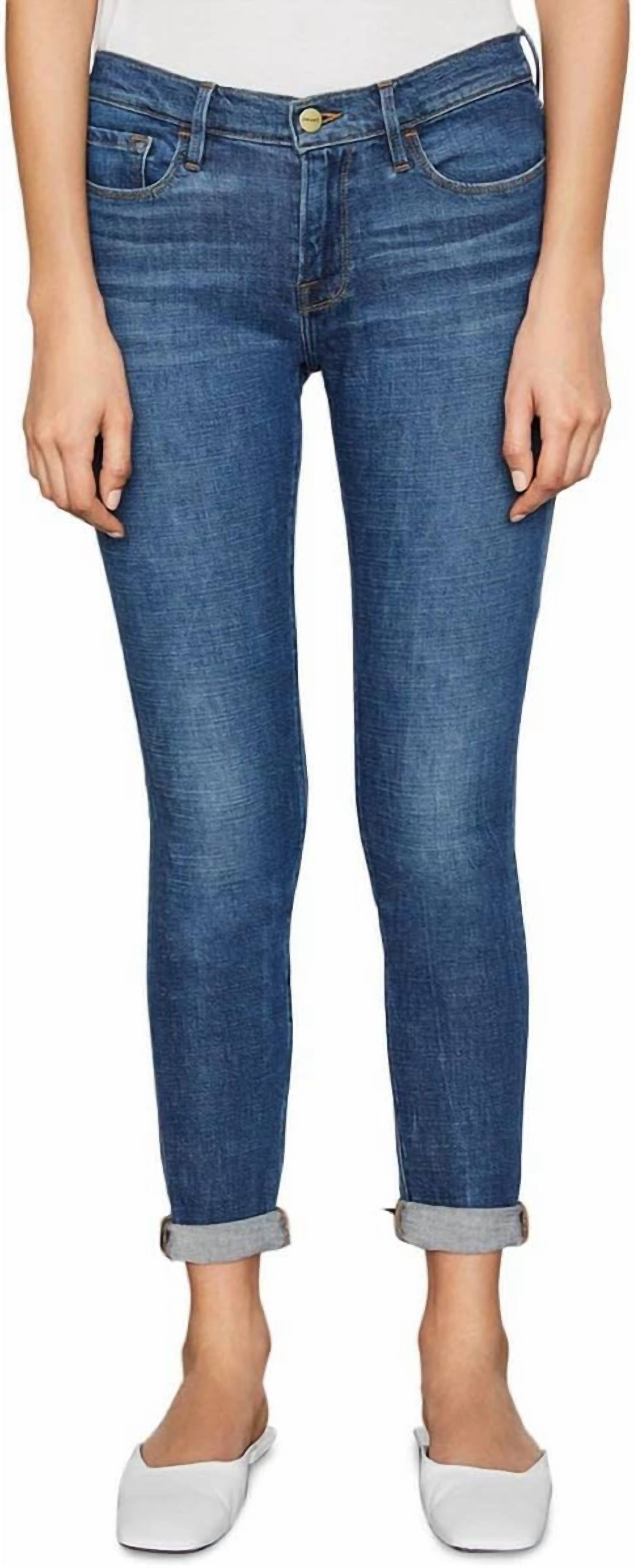 Frame - Le Garcon Mid-rise Medium Wash Boyfriend Jeans