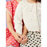 Tea Collection - Collared Pointelle Cardigan