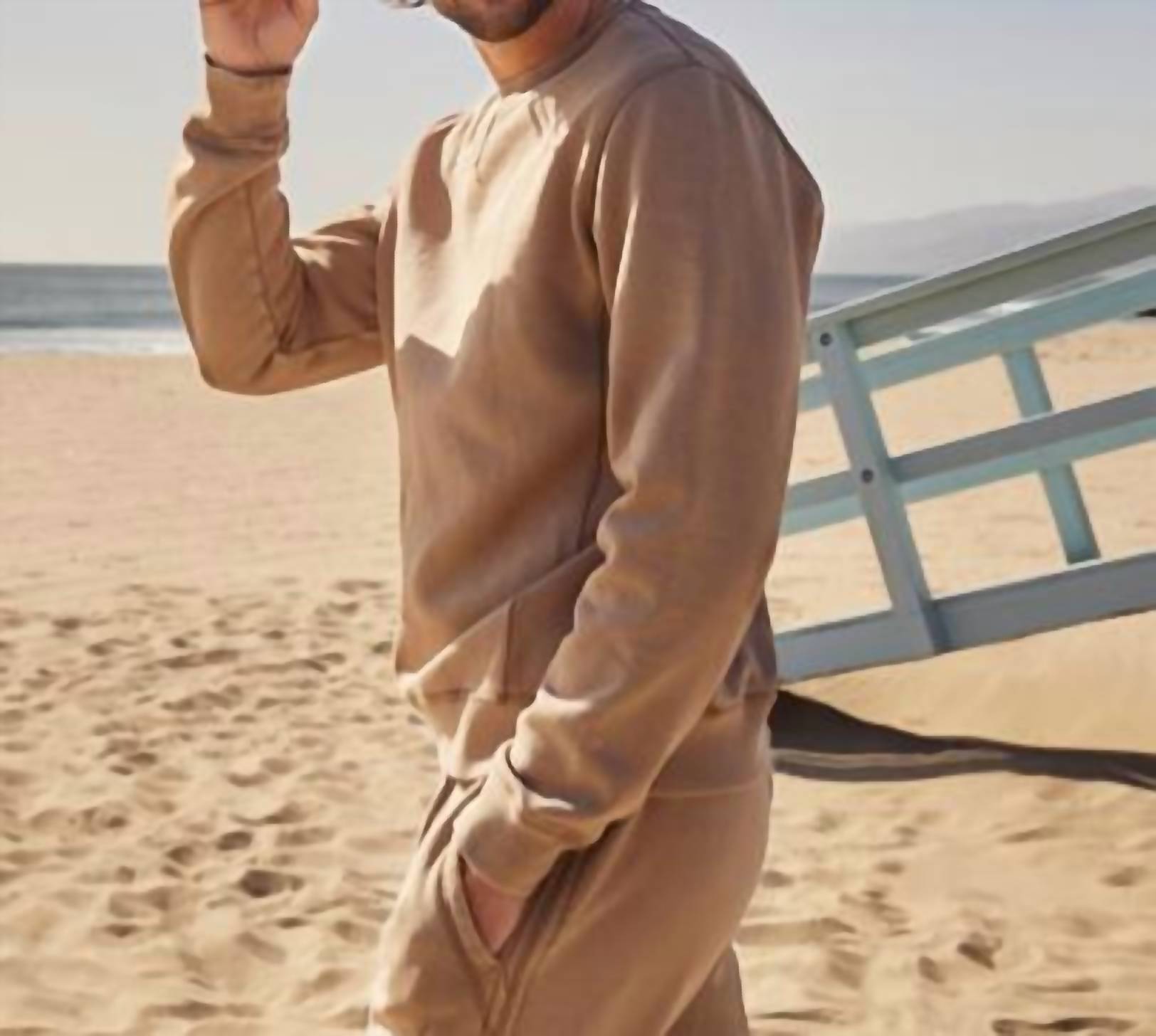 Surfside Supply Men's Keith Cargo Pocket Jogger in chinchilla - men's pants - alternate view