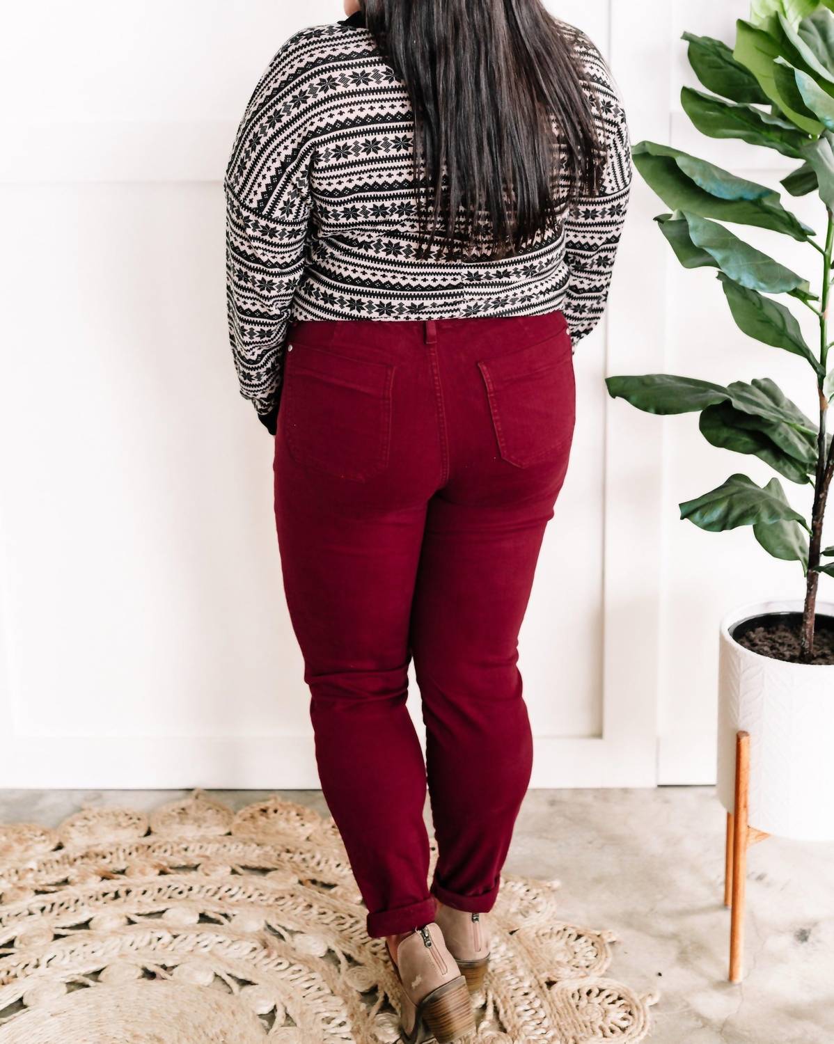 Judy Blue - Denim Cuffed Joggers Jeans