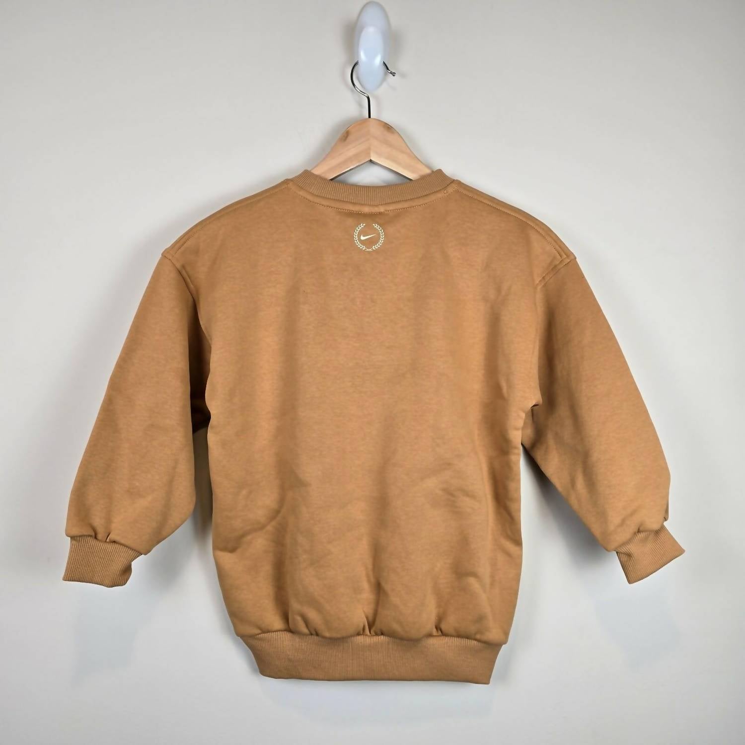 NIKE Sportswear Club Fleece Oversized Crew Neck Sweatshirt in tan - kids' shirt - view 5