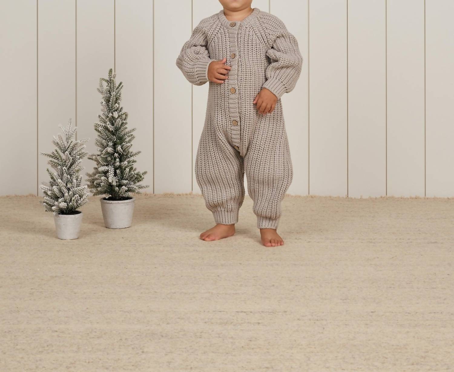 Quincy Mae - Baby Chunky Knit Jumpsuit