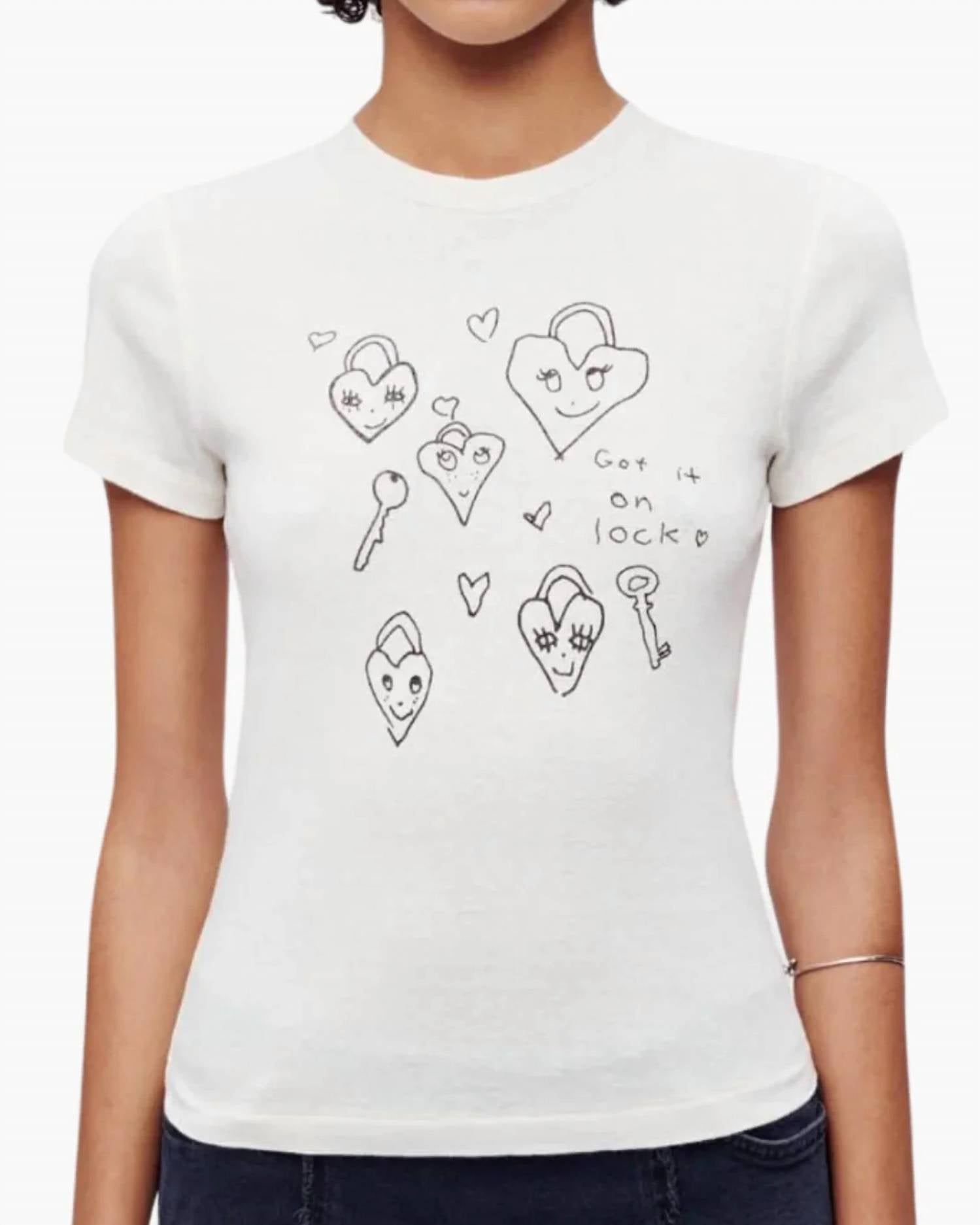 Re/Done - 90s "baby Hearts" Tee