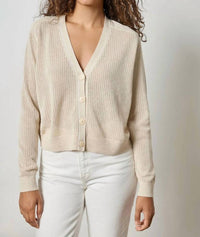 Lilla P - Saddle Sleeve V-neck Cardigan
