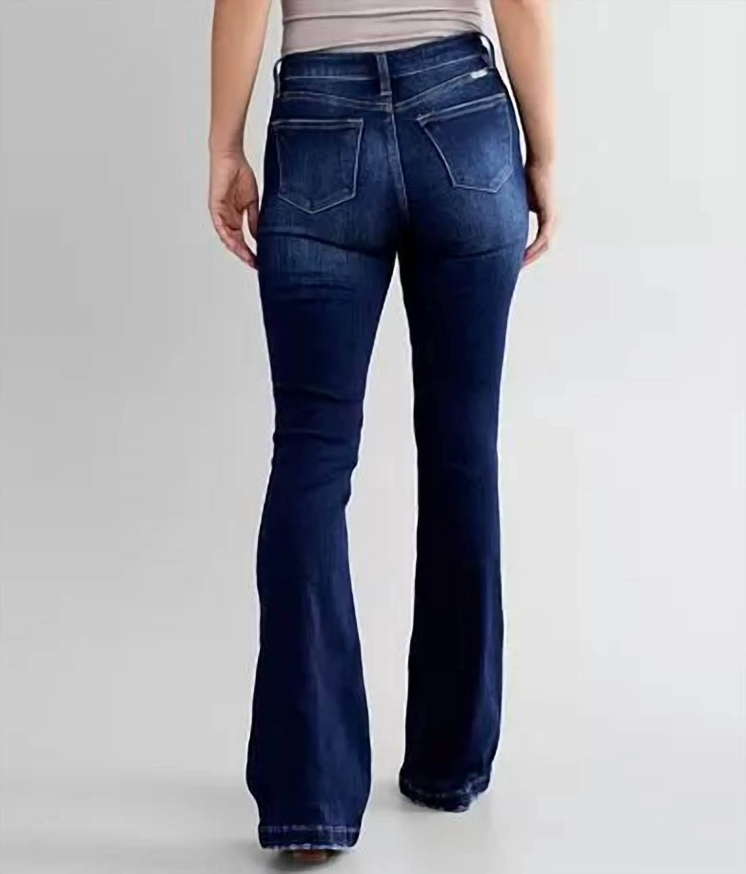 Kancan - Mid Rise Flare Stretch Jeans