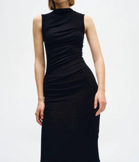 Enza Costa - Silk Knit Sleeveless Twist Midi Dress