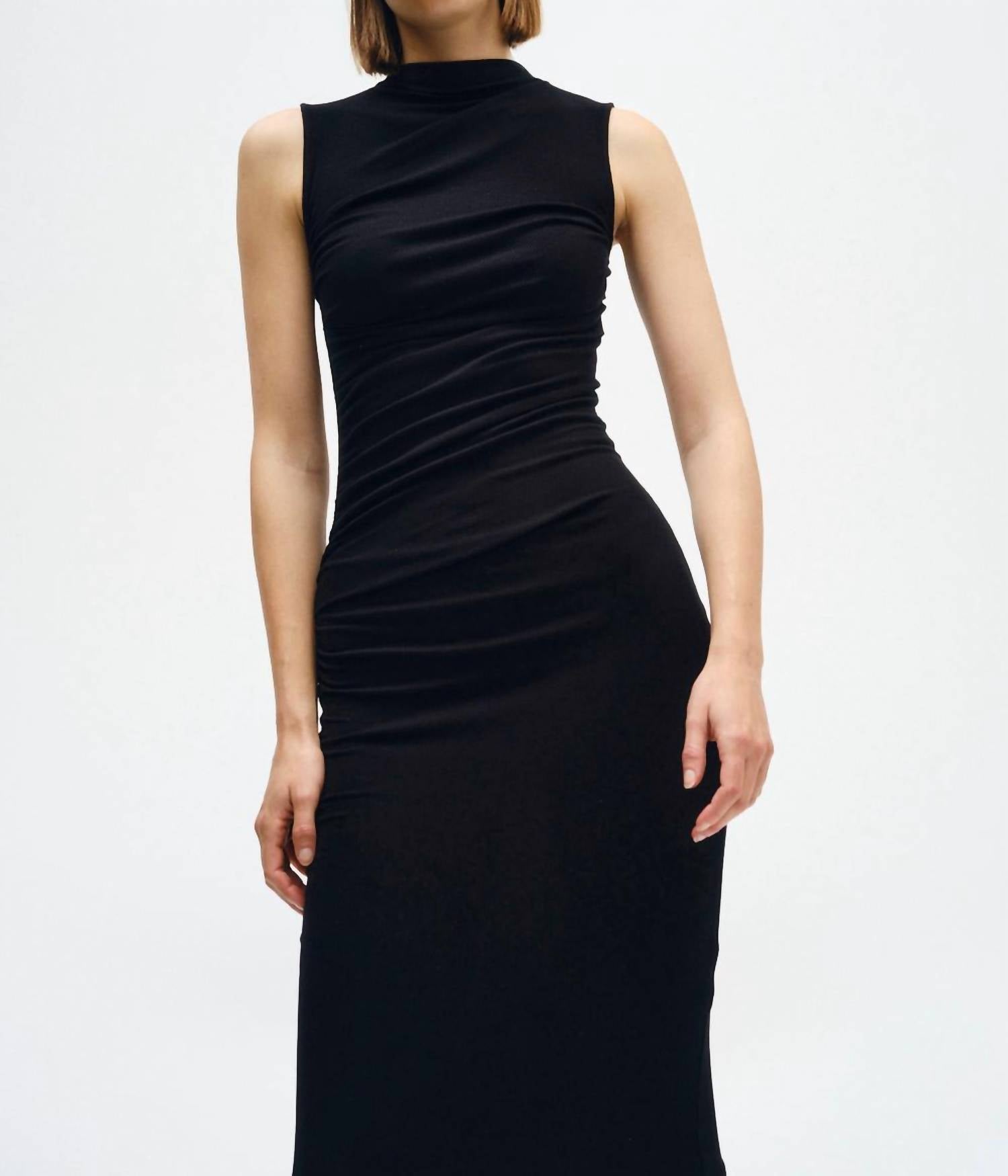 Enza Costa - Silk Knit Sleeveless Twist Midi Dress