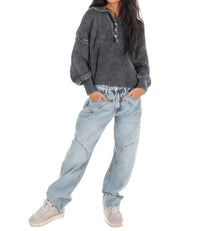 Zenana - Always on Point Collared Sweater