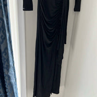 Alice + Olivia - Kyra Plunging Draped Maxi Dress