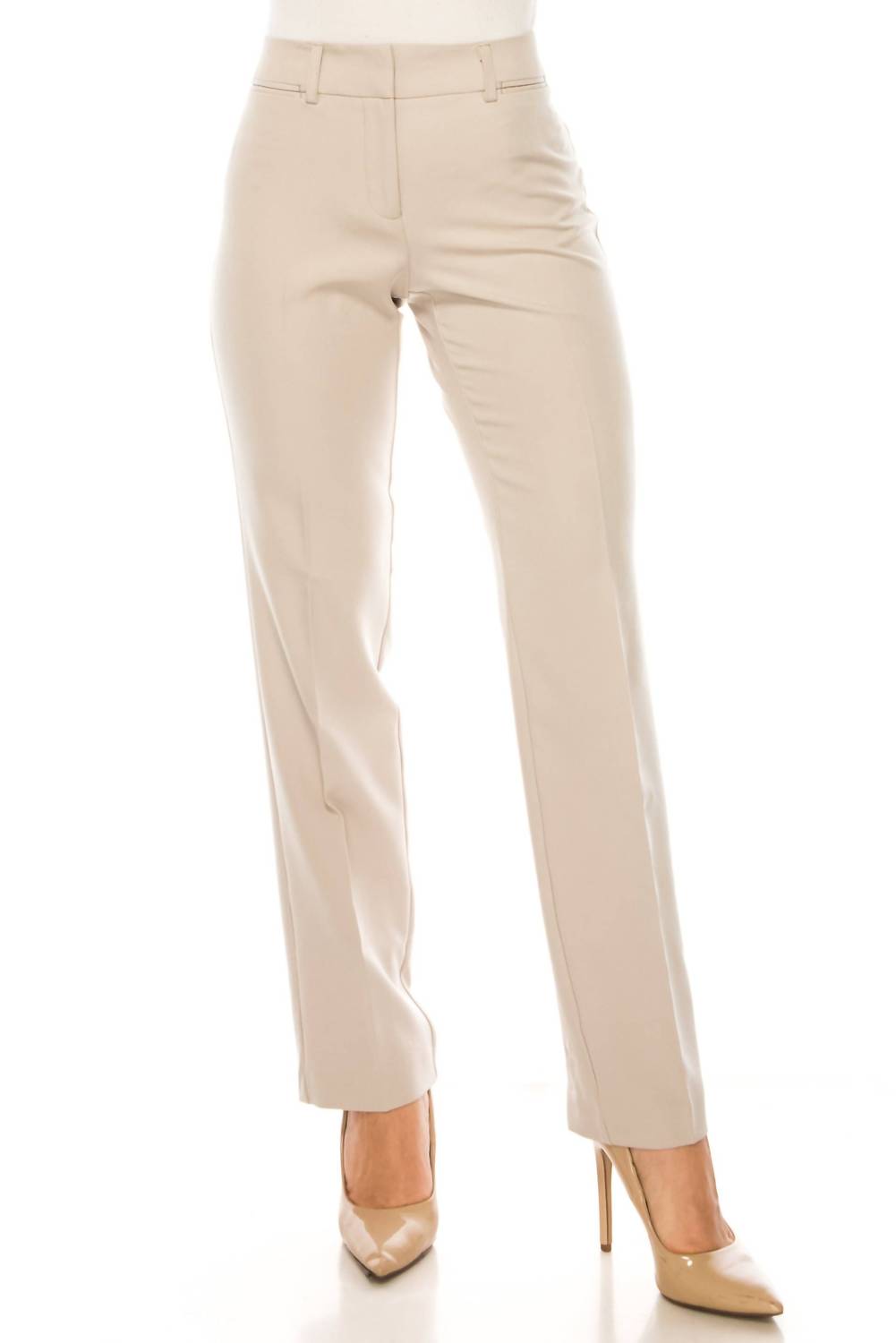 Zac & Rachel - Women's Straight Leg Zip Up Pants