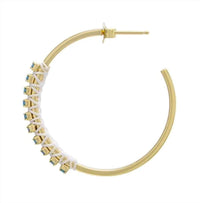 Athra - Women's 925 Sterling Silver 35 Mm Hoop Earrings