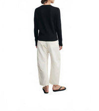 Enza Costa - Linen Open Knit Crewneck Sweater