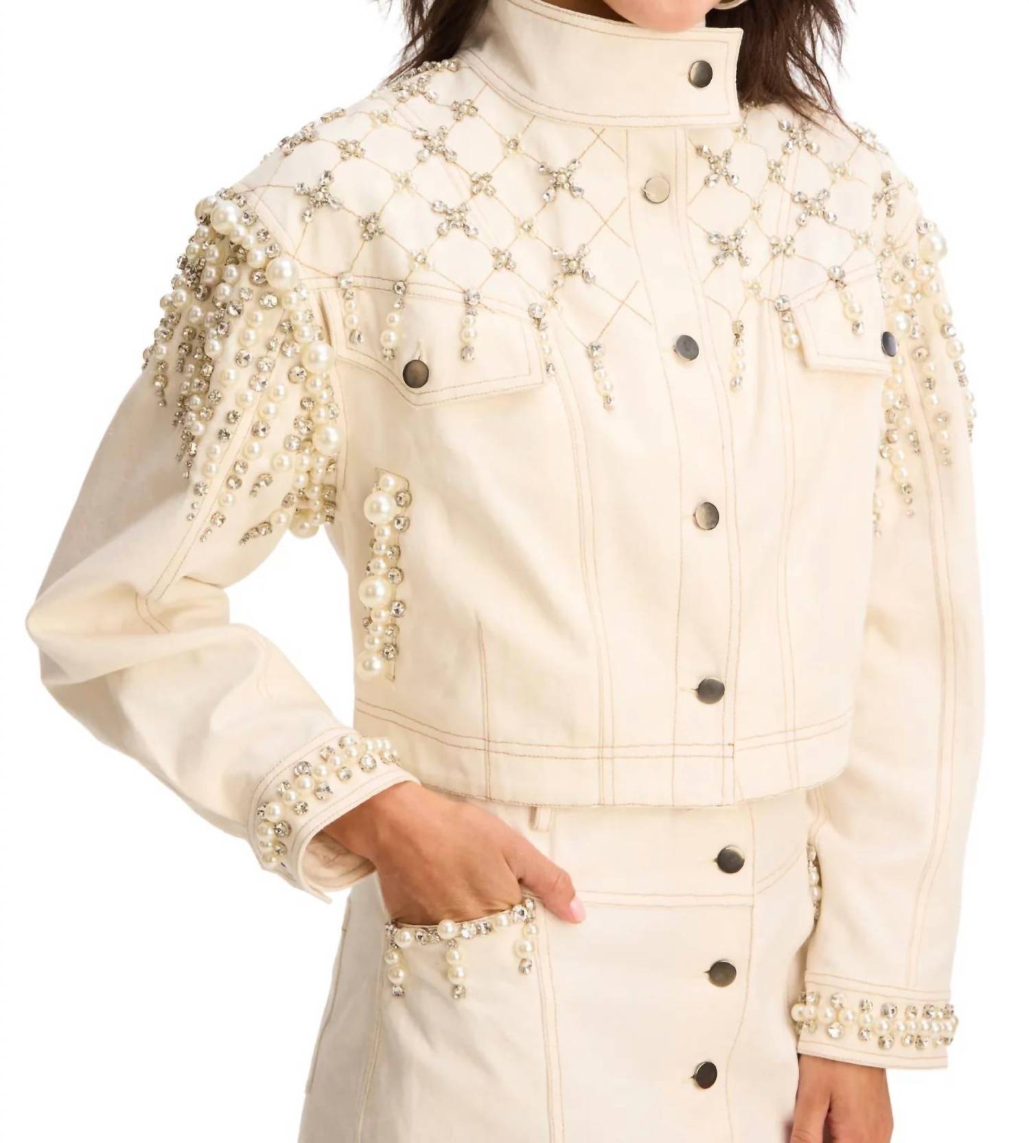 Allison New York - Women's Rhinestone Jacket