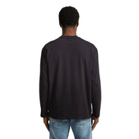 G-Star Sunfaded Bulldog Long Sleeve Graphic T-shirt in black - men's long sleeve top - alternate view
