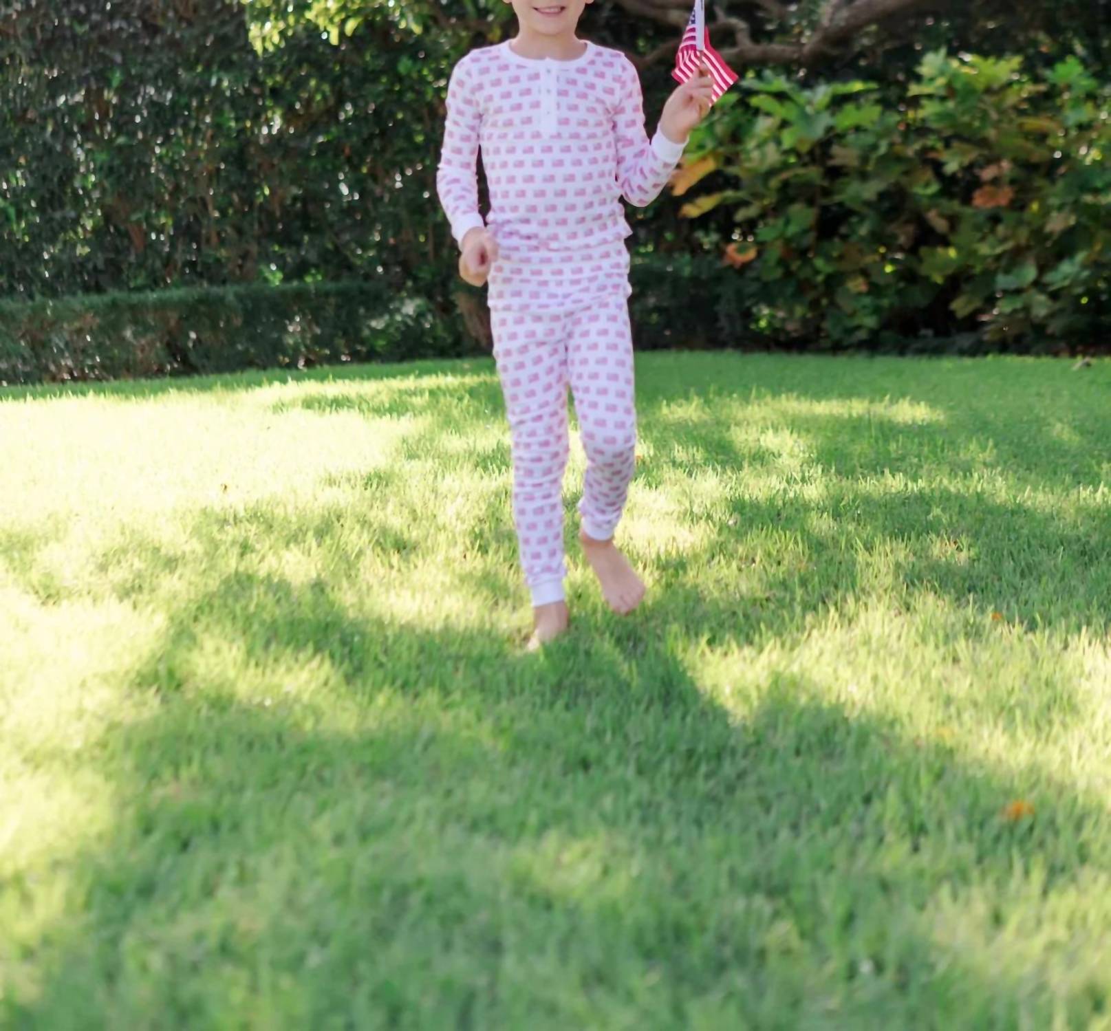 Lila + Hayes - Kid's American Flag Pajama Set