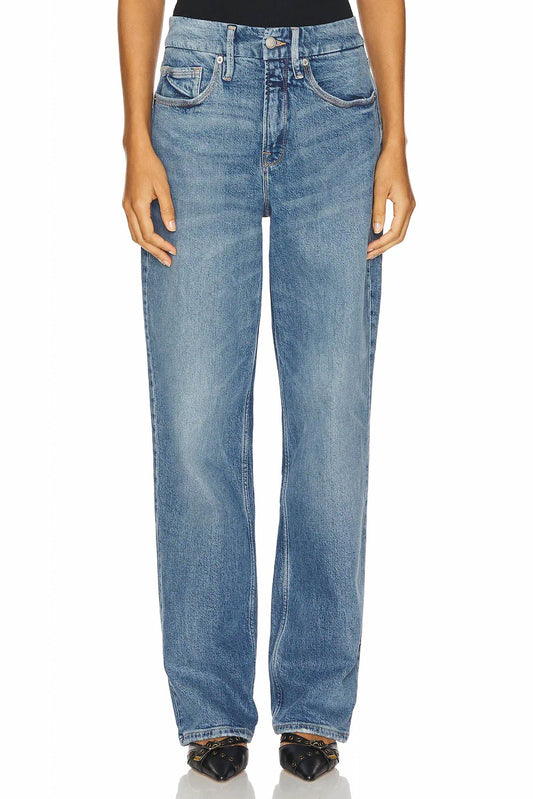 Good American - Good 90's Straight Mid Rise Baggy Jean