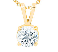 Diana M Jewels - 14kt 2.00 Cts Excellent Cut Lab Grown Diamond Solitaire Pendant Necklace