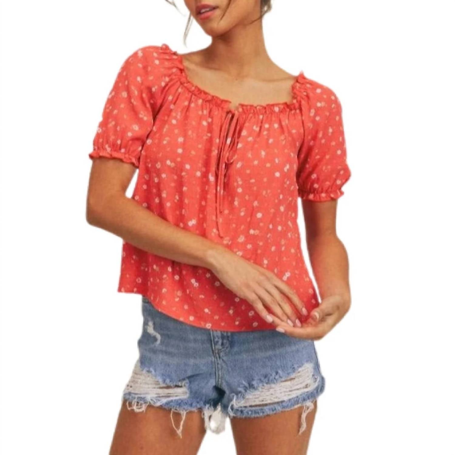 Sadie & Sage - Dear Mama Puff Sleeve Top