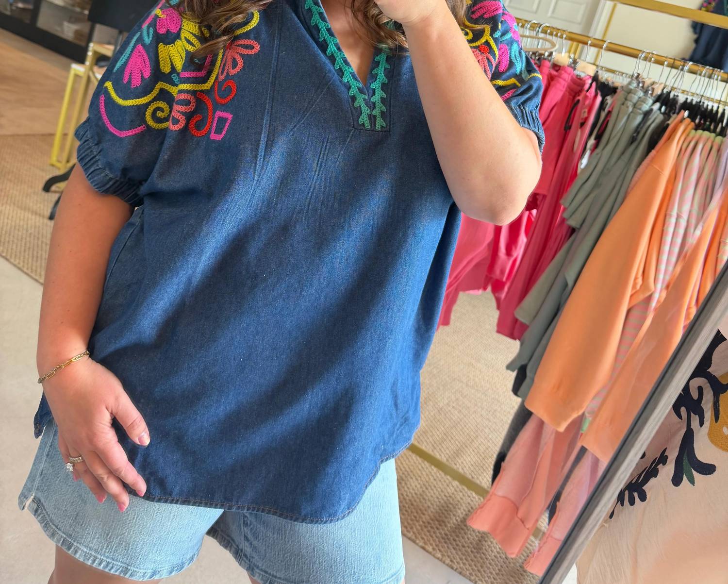 Umgee - Women's Vibrant Sleeve Dolman Top