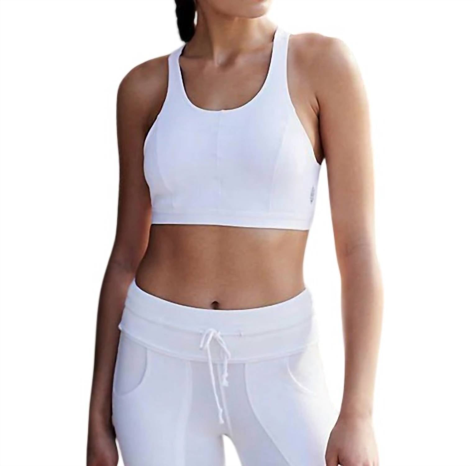 Free People Formation Yoga Sports Bra in white - women's intimate