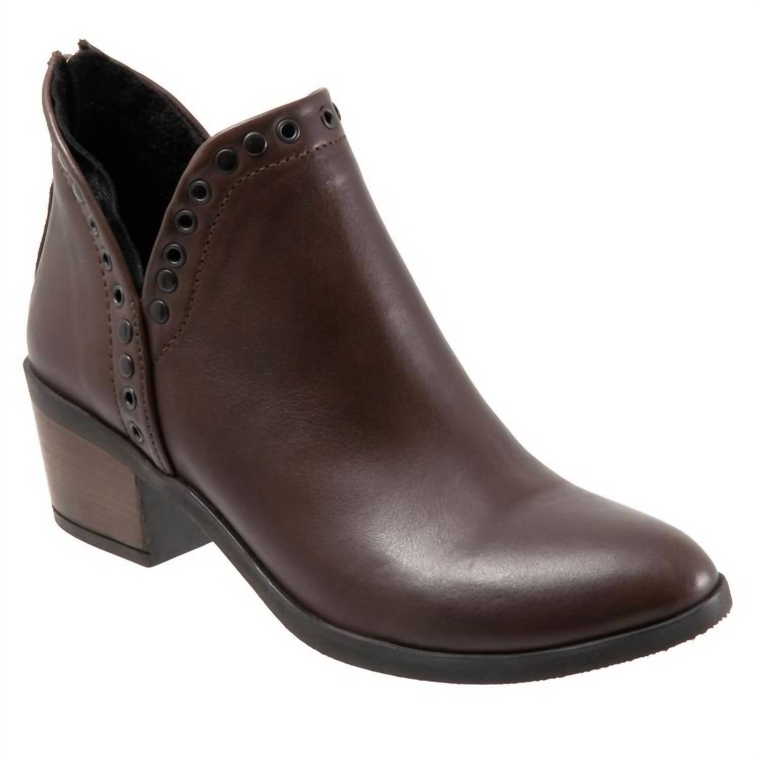 bueno WOMEN'S CORA Smooth BOOT in teak - women's shoe
